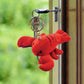 Puzzled Red Lobster Plush Keychain Stuffed Animal - Super Soft Ocean Animal Lobster Stuffed Toy Keychain, Plush Lobster Toy Keychain For Backpacks, Purse, Car Keys With Metal Key Ring - 4 Inches