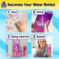 PURPLE LADYBUG Decorate Your Own Water Bottle Kit - Unicorn Color, Metal, Ages 5-10, Perfect for Easter Basket Gifts