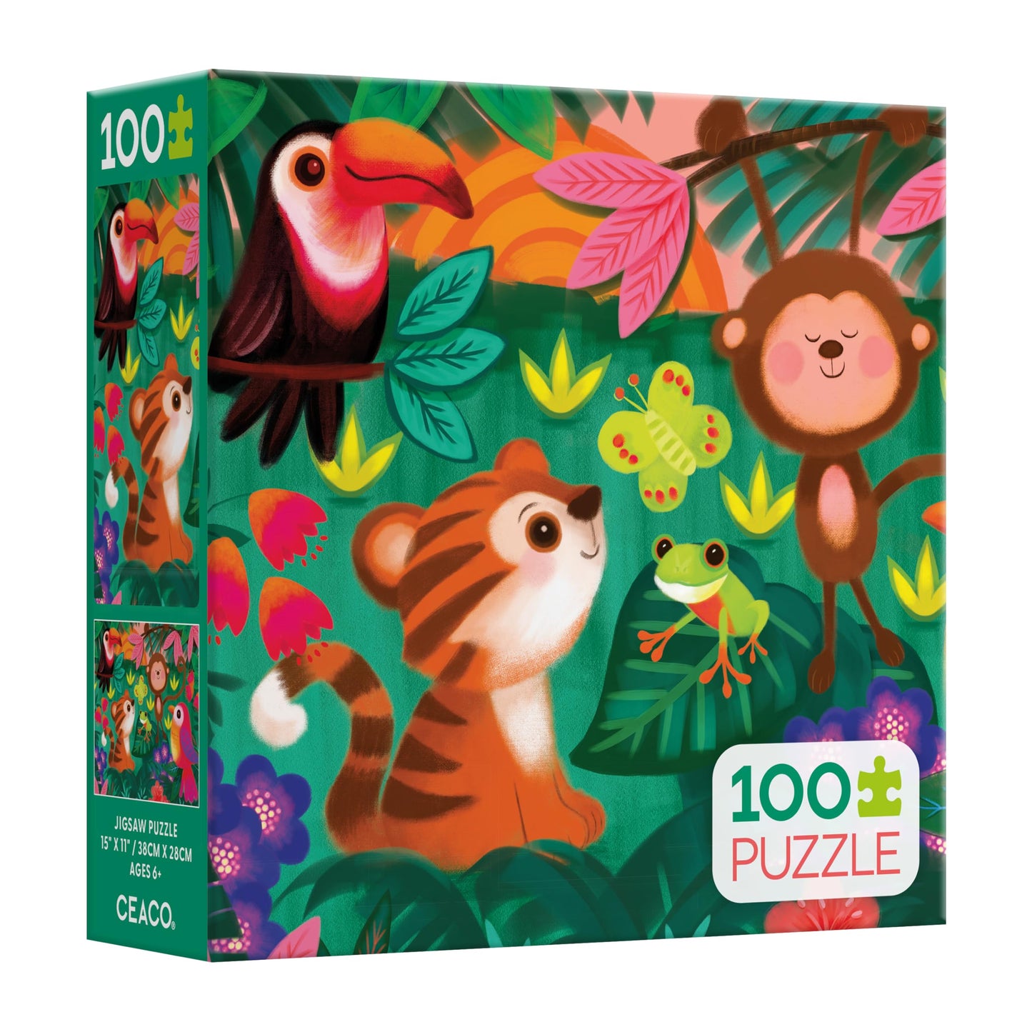 Ceaco - Jungle Friends - 100 Piece Jigsaw Puzzle