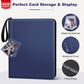Mlikero Trading Card Binder, 9 Pocket Card Binder With Card Display, 720 Double Sided Pocket Sports Card Binder, Premium Card Bi