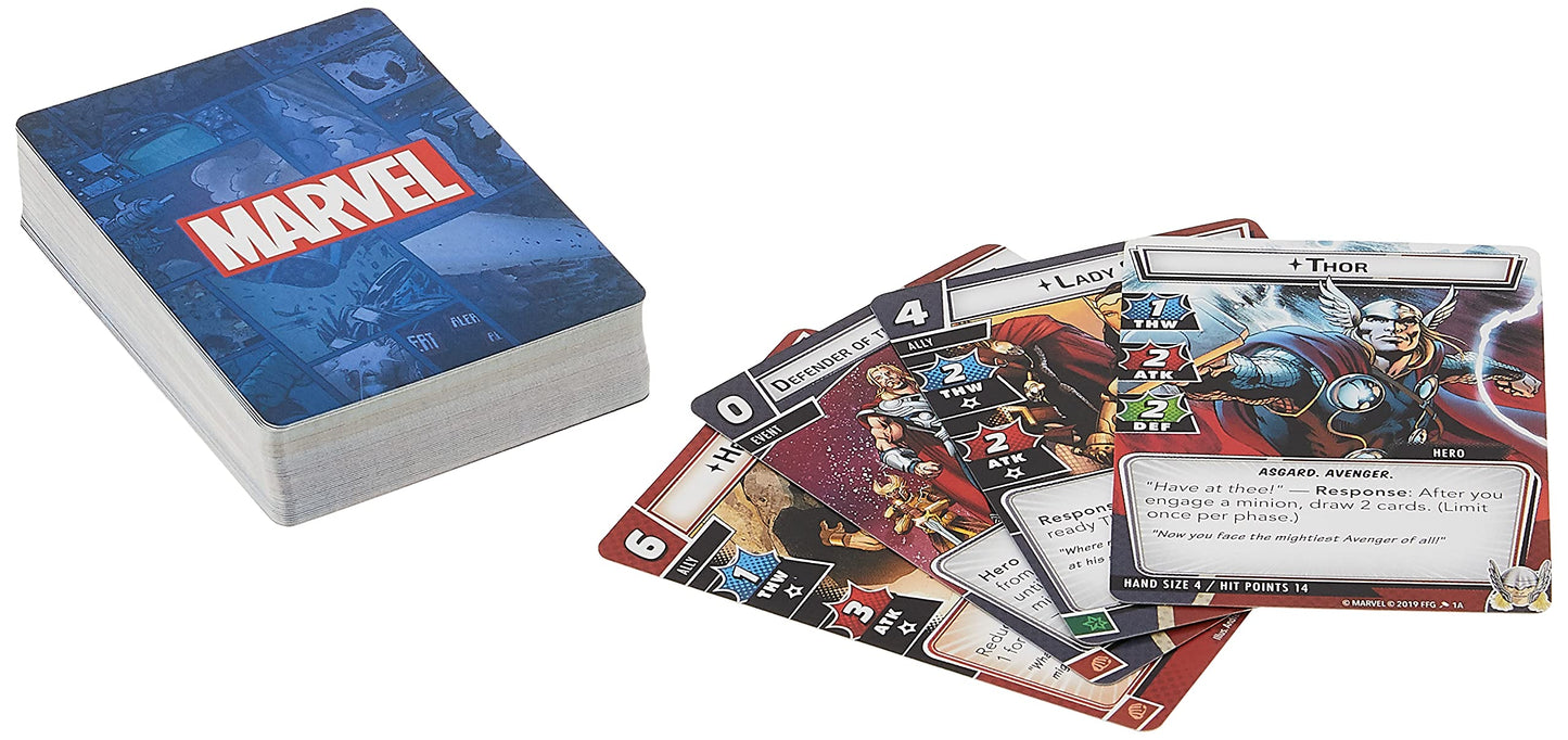 Marvel Champions The Card Game Thor Hero Pack - Superhero Strategy Game, Cooperative Game For Kids And Adults, Ages 14+, 1-4 Pla