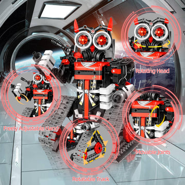 Mojino Stem Robot Building Kit For Boys 6-12, App & Remote Control Rc Toy For Kids Science Learningdiy Educational Gift Set For