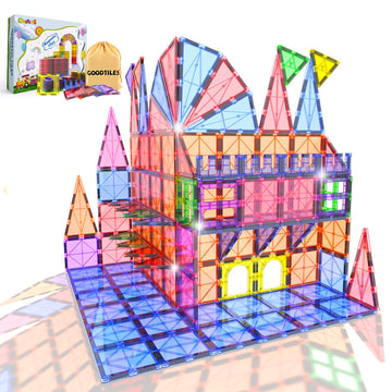 Goodtiles Magnetic Tiles Kids Toys For 3+ Year Old Boy And Girl Birthday Gifts, Magnet Building Blocks Stem Preschool Sensory Le