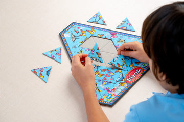 Think Fun Triazzle Picture-Matching Brainteaser - Engaging Brain Puzzle For Kids & Adults | Award-Winning Game | Enhances Memory & Problem-Solving Skills | Butterflies Edition