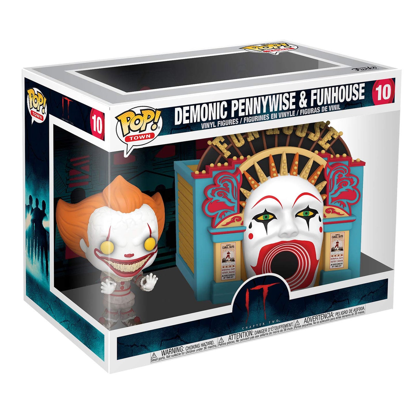 Funko Pop! Town It 2 Demonic Pennywise Figure, 5" Vinyl, Multicolor, Model 45660