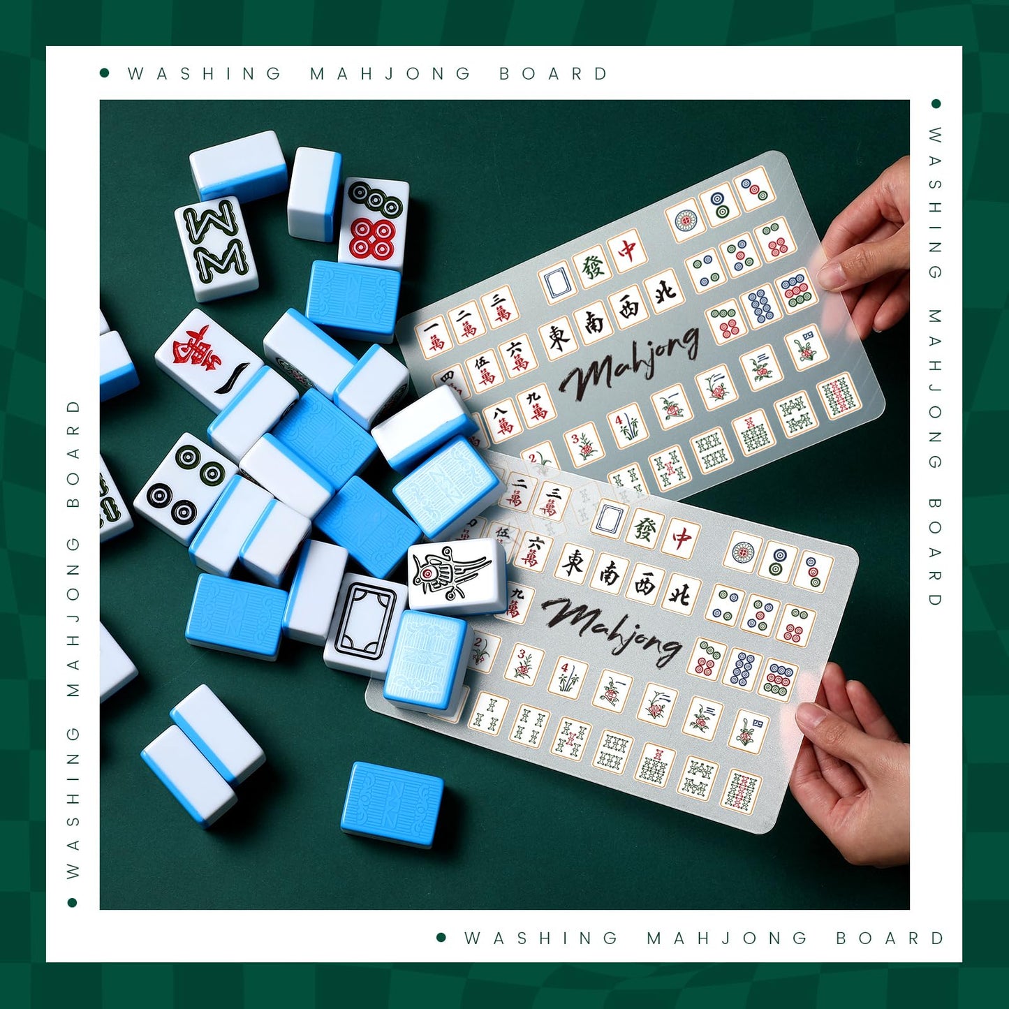 Seenelling 4 Pcs Mahjong Tile Mixer Mahjong Shuffler For Mixing And Shuffling Tiles Plastic Mahjong Accessories Gifts For Mahjon