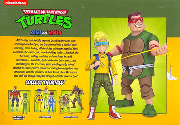 Neca Teenage Mutant Ninja Turtles 7' Scale Zach & Smash Collectible Action Figures Set