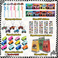 Monster Truck Party Favors Serve 12 Including Drinking Straws, Mini Pull Cars, Keychains, Gift Bags, Diy Stickers, Temporary Tat