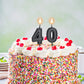 Frienda 40th Birthday Candles, Number 40 Candles, Happy Birthday Cake Topper Decoration for Men Women Anniversary Party Wedding
