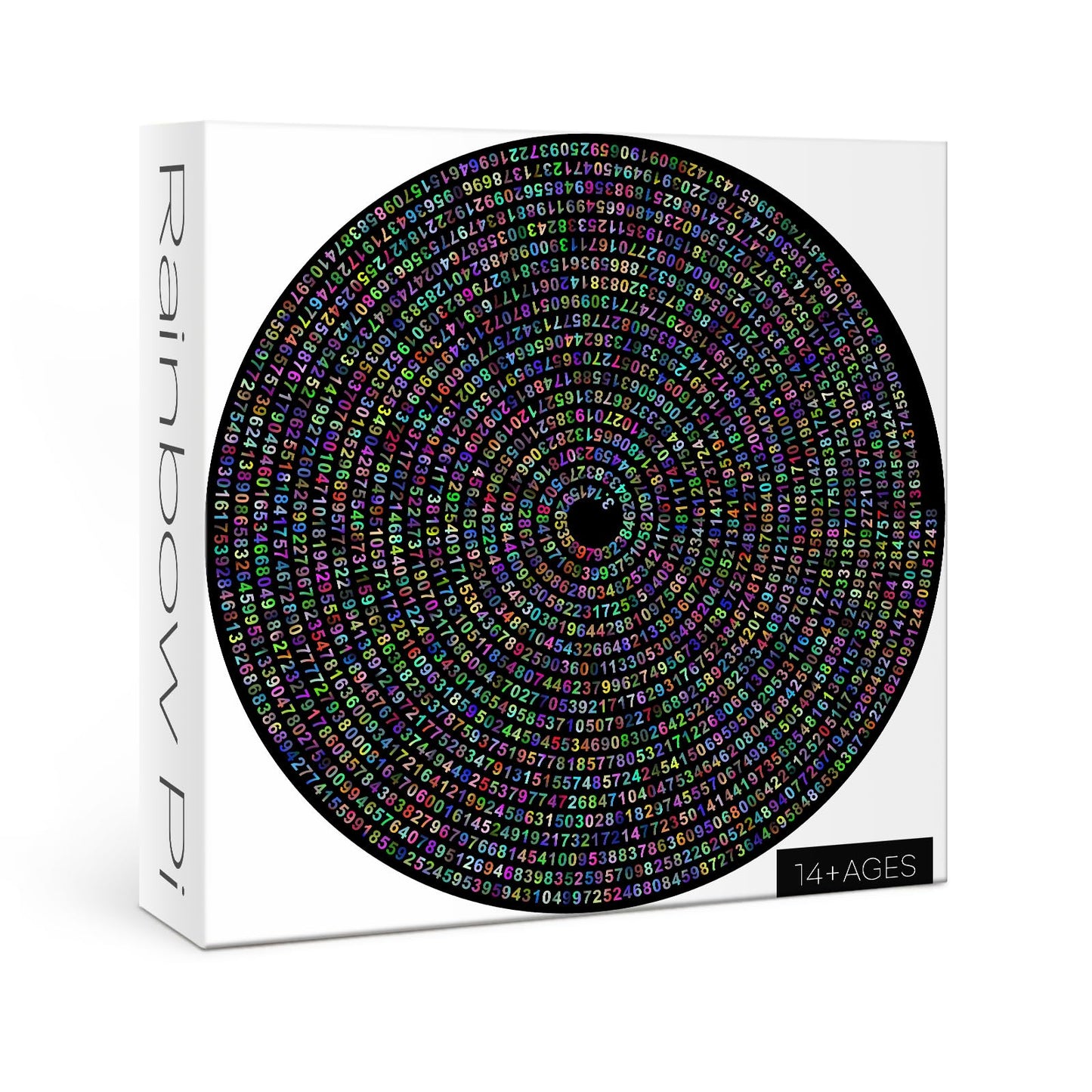 Pi P Day Puzzle For Adults 1000 Pieces, Round Rainbow Jigsaw Puzzle, Hard Impossible Puzzle By Number