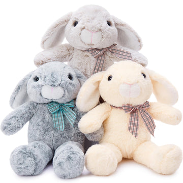 Maogolan 3Pcs Bulk Bunny Stuffed Animals, Soft And Cuddly Easter Bunny Rabbit Plush, 14' Stuffed Bunny Gift For Bunny Lover,Kids, Boys,Girls,Party Decorations