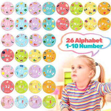 Amidear Abc Alphabet And Number Puzzle Educational Preschool Learning Toys For Toddlers, Montessori Toys Sight Words Game Kinder