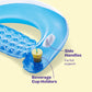 Pool Floats Adult [Set Of 2] Inflatable Chair Floats With Cup Holders & Handles - Happy Colorful Pool Floaties - Pool Float Come