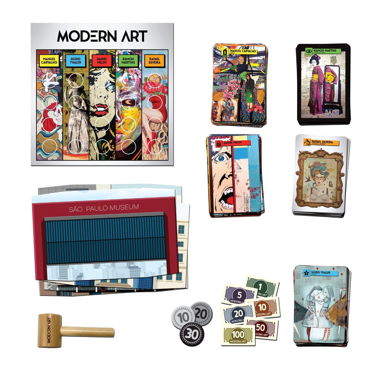 Cmon Modern Art Board Game | Art Museum Auction Strategy Game | A Competitive Game Of Prediction | Great For Game Night With Adu