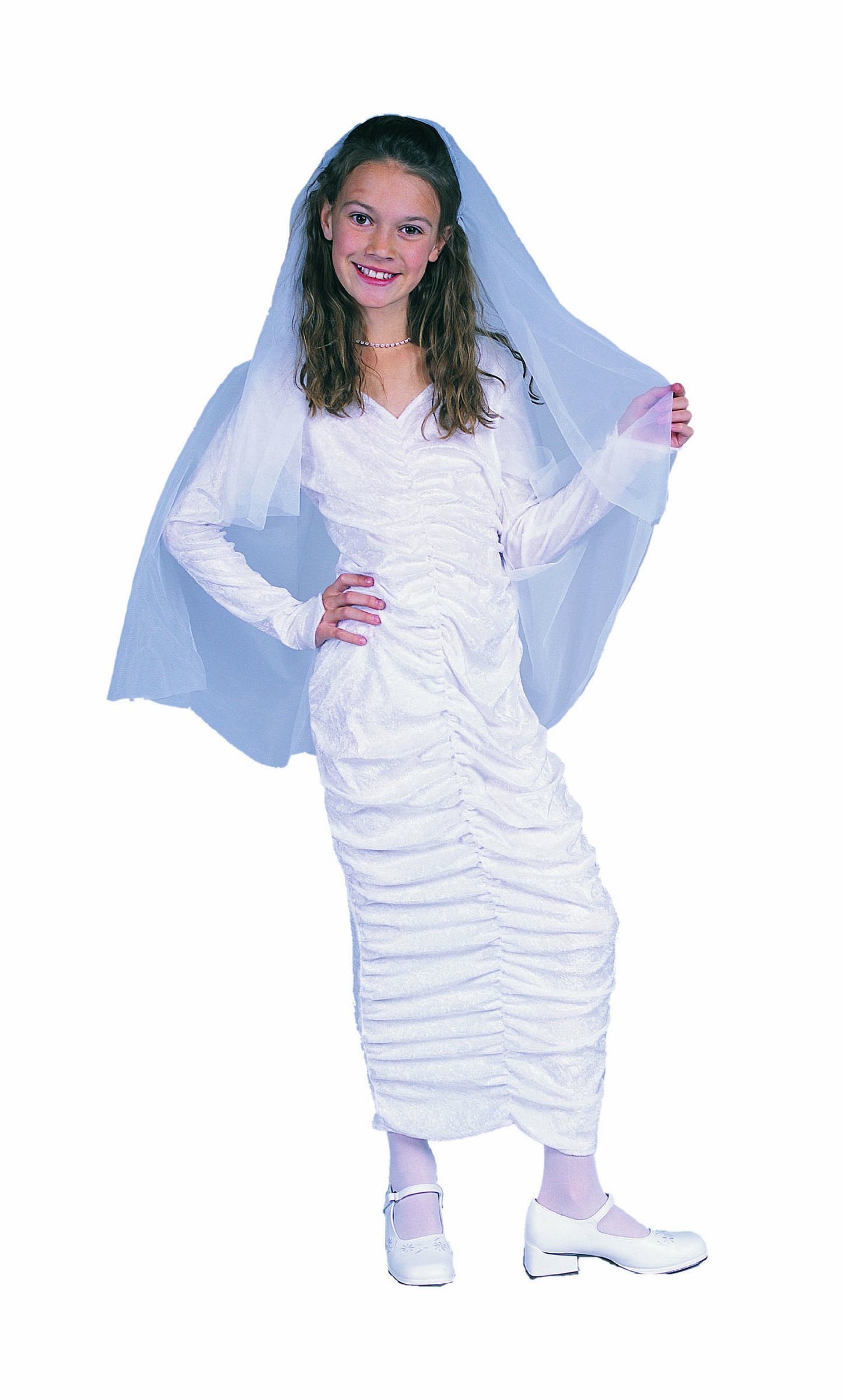 Rg_costumes Boys White Dress W/cape-chd Medium White Medium