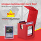 Mtg Deck Box, Double Display Window Deck Box Mtg, Commander Deck Box Fits 120+ Single Sleeved Cards, Pu Leather Magnetic Closure