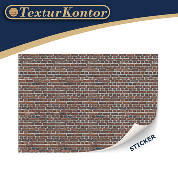 3 Sheets Self-Adhesive Wall Cladding For Dollhouse 1:12 Scale (Smoky Red Bricks)