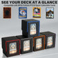 Jaffzora Card Deck Box For Mtg Commander, Magnetic Card Display Case,Tcg Card Storage Box, Holds 100 Double-Sleeved Cards, Black