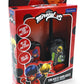 LEXiBOOK  Miraculous  Walkie Talkies  200m  Communication Set for Kids  2 Communication Channels  Belt Clip  Black/Red  TW12MI