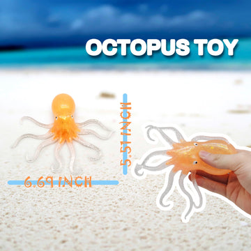 ZTATU Octopus Stress Balls for Kids Squishy Fidget Toys (1PCS) Sensory Squeeze Toys Squishy Balls for Kids, Sea Animals Party Fa