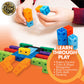 The Young Scientists Club Stem Cubes, Build, Learn & Create With 100+ Math Cubes Manipulatives, 4-In-1 Educational Games, Math Cubes For Kids Ages 4-8, Awesome Learn Through Play Toys