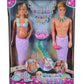 Simba 105733524 Steffi Love Mermaid Family, Doll As Pregnant Mermaid With Kevin As A Merman, With Baby Bed, 29 Cm Dress-Up Dolls