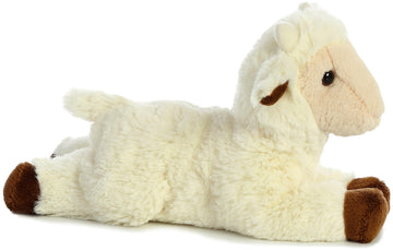 Aurora® Adorable Mini Flopsie™ Goat Kid Stuffed Animal - Playful Ease - Timeless Companions - White 8 Inches