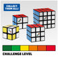 Rubik's Cube 3x3 & 2x2 Mini Apprentice Bundle - Twisting Fidget Toy, Plastic, 3-Pack - Amazon Exclusive for Ages 8 & Up