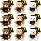 Yesaior 9 Pack 5.5Inch Graduation Bear Plush Gift, Graduation Bear Stuffed Animal Bear With Grad Cap And Congrats Cards, Class O