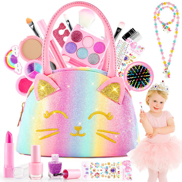Kids Makeup Kit For Girls Toys, Toddler Makeup Kit, Washable Make Up For Kids Girls, Kids Makeup Sets For Girls, Girls Makeup Ki