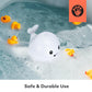 Kicko Led Whale Bath Toy Sprinkler - Light Up Baby Bath Toys- Color-Changing - Silicone Whale Baby Toy Water Sprayer - Easy To U