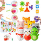 125 Pcs Party Favors Fidget Toys Pack, Randomly Selected Pop Sensory Set Gifts Stickers For Kids Adults Boy Girl Stocking Stuffe