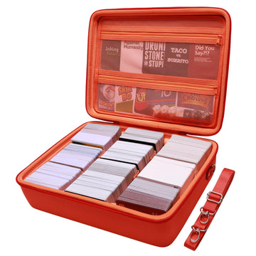 Ltgem Game Card Travel Case,Compatibility Taco Cat Goat Cheese Pizza/Skyjo/Uno/Playing Card Against Humanity And Other Game Card