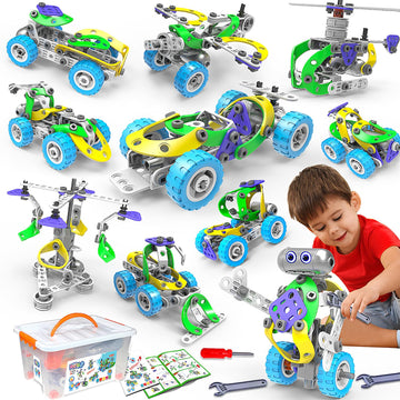 10 In 1 Electric Stem Toys For 5 6 7 8 9+ Year Old Boy Girl Birthday Gifts Educational Building Toys For Kids Ages 4-8 5-7 8-12 Stem Activities Construction Toy For Boys 6-8 8-10 Easter Idea Gift