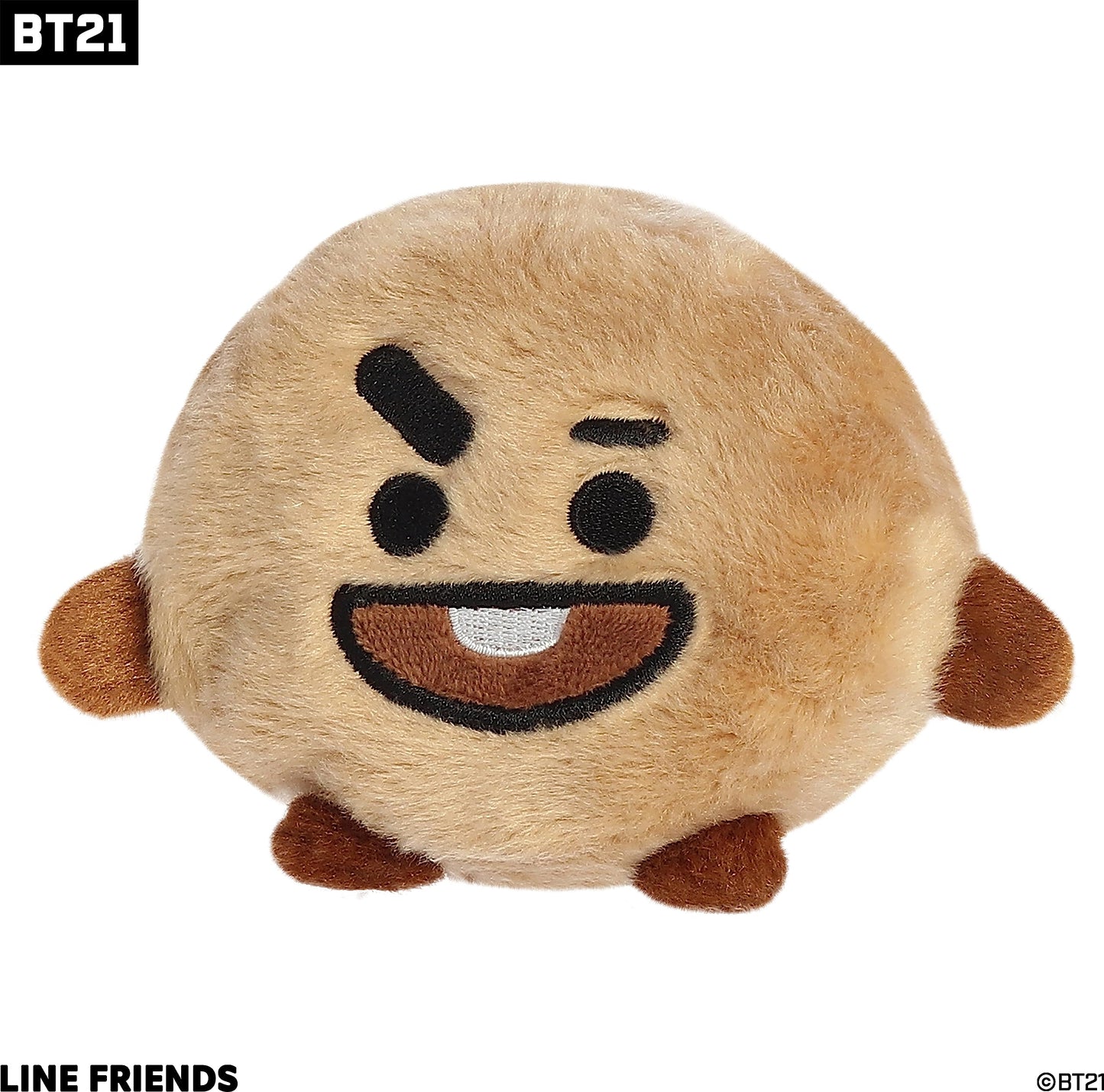 Aurora® SHOOKY Stuffed Animal - Brown 5" Collectible Palm Pals™ - Soft Polyester Cuteness