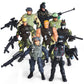 8-Pack Military Toy Soldiers Action Figures Playset  US Army Men and SWAT Team with Military  Accessories for Kids Boys Girls