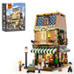 Funwhole Book-Cafe Lighting Building-Bricks Set - City Town Coffee House Led Light Modular Construction Building Model Sets 1718 Pcs For Adults And Teen