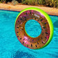 CocoNut Float Juicy Watermelon Glitter Pool Float - Inflatable Ring Float - Durable Long Lasting 3.5 Foot Lounge Tube and Water