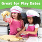 Kids Cooking and Baking Chef Set for Little Girls, Complete Cooking Sets, Toddler Dress Up and Pretend Play Dress Up Clothes for
