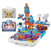 Pihura Space Exploration Stem Building Block Set | 213 Pcs 3D Puzzle With Screwdriver | Space Rocket Adventure | Creative Constr