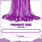 100 Pcs Purple Beads Necklaces, Mardi Gras Beads Necklaces, 33'' Round Beaded Bulk Parade Throw Accessories Set, Beads Necklaces