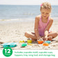 Melissa & Doug Seaside Sidekicks Sand Cupcake Play Set - Beige, Toddler Beach Toys for Ages 3+, Model 6431