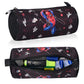 Kuber Industries 2 Pcs Round Pencil Pouch For Kids | Multipurpose & Easy-To-Carry Pen & Markers School Supply Organizer For Stat