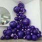 Jobkoo Purple Balloons, 12 Inch 30 Pcs Dark Purple Balloon Matte Royal Purple Latex Balloons For Arch Deep Purple Party Helium B