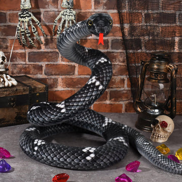 Mgztthw Snake Plush, Stuffed Snake Animal, 80In Large Toy Snakes For Kids, Giant Stuffed Animals Snake, Lifelike Plush Snake For