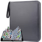 Hesplus Trading Card Binder, 900 Pockets Sleeves With Zipper, Double Sided Pocket Pu Card Collection Binder, Collector Card Albu