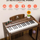Vangoa Kids Piano Keyboard, 37 Keys Digital Piano for Kids, Music Educational Instrument Toy, Wood Piano for Girls and Boys, Dar