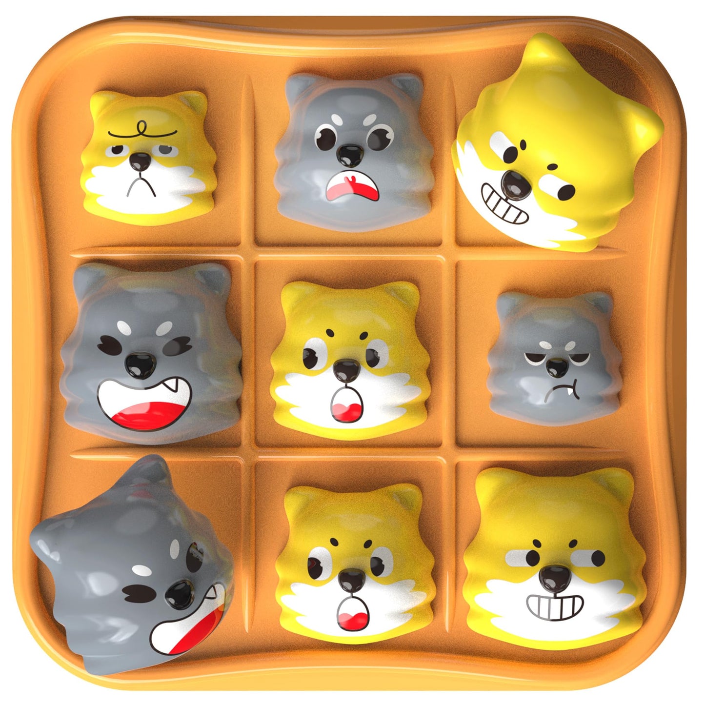 Tic Tac Toe Kids Toys - Classic Three-In-A-Row Family Board Game For Education And Memory Development, Puzzle Travel Game For 4+