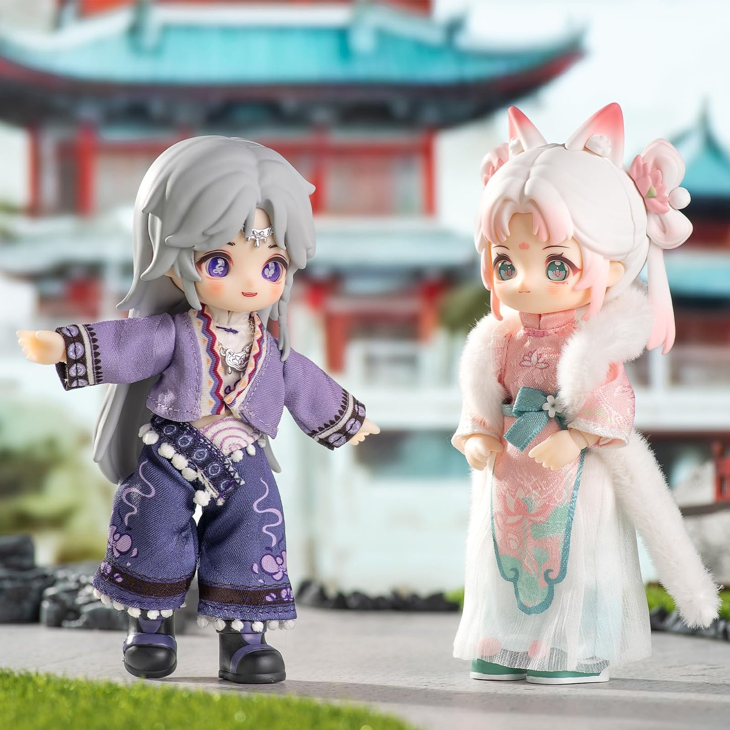 CALEMBOU BJD Blind Box  1/12 Cute NAGI The Untrammeled Traveler Series BJD Doll  5.5 Inches Collectable Action Figure for Birthday Gifts (Nagi-XYY-1box)