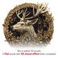 Wooden Puzzles for mature-themeds  Deer Wooden Jigsaw Puzzles Unique Shape Advanced Wood Puzzle mature-themed  3D Vision Effect Flat Puzzle Birthday Gift Family Game (8.5 * 8.3in 100pcs)